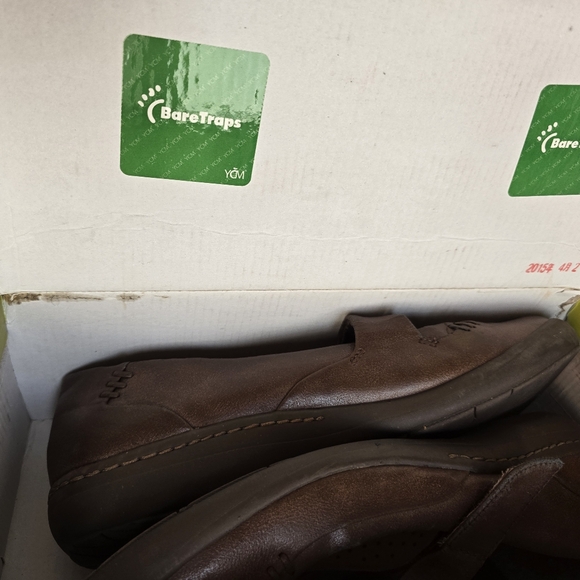 Flat Bare traps with velcro Extra Cushion And Arch Support 9.5 Dark Brown - Picture 4 of 6